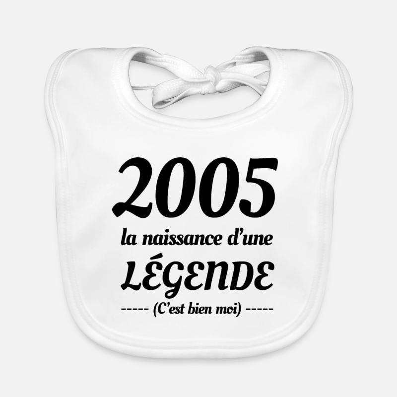 2005 NAISSANCE D’UNE LÉGENDE Bavoir bio Bébé
