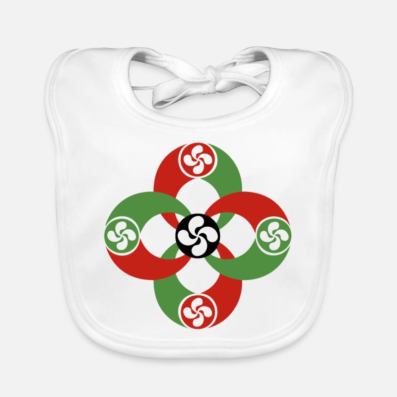 Croix Basque Bavoir bio Bébé