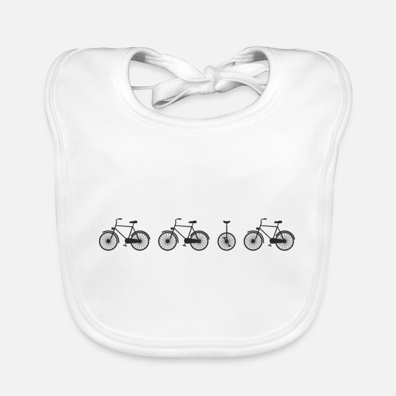 be different - Unicycle Two-wheeler Bicycle Organic Baby Bibs