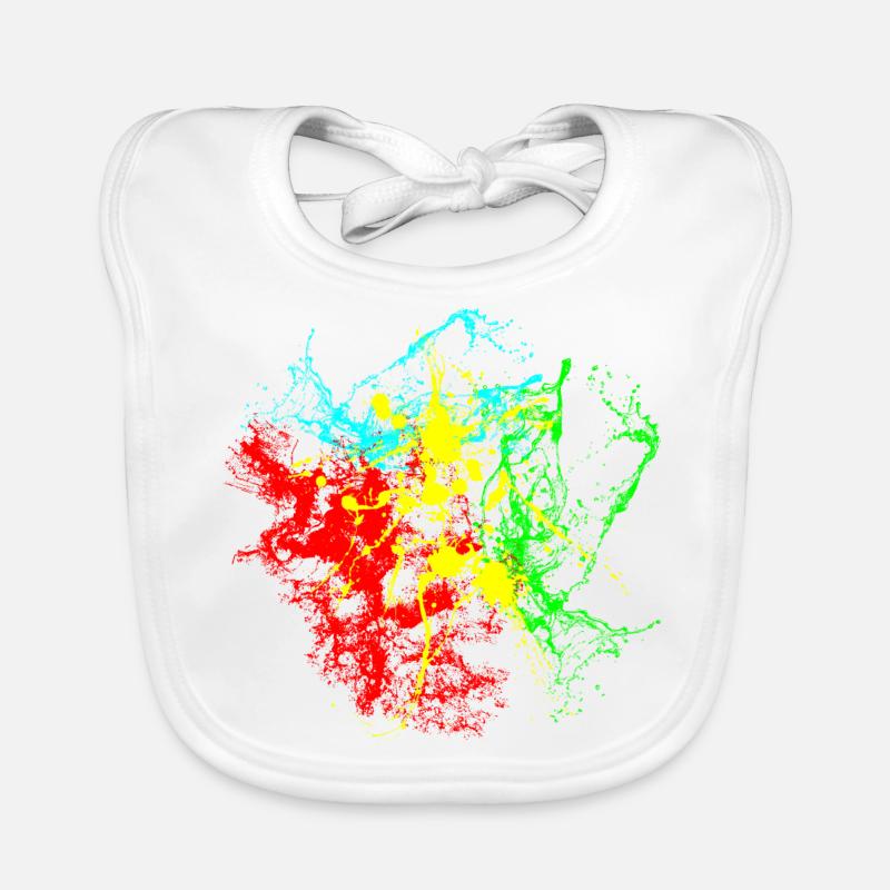 Éclaboussures de peinture Bavoir bio Bébé