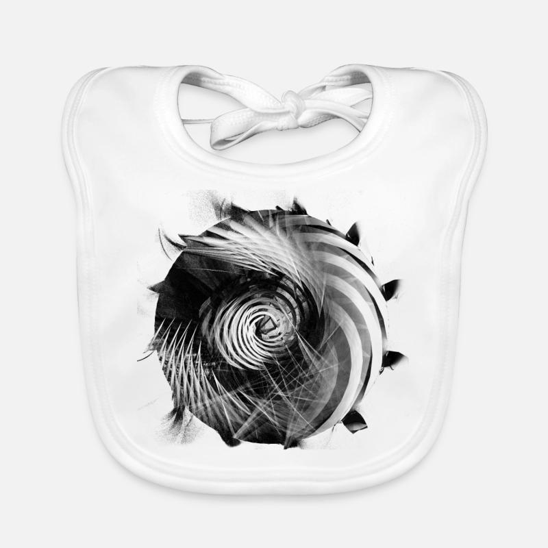Abstract Black Hole Organic Baby Bibs