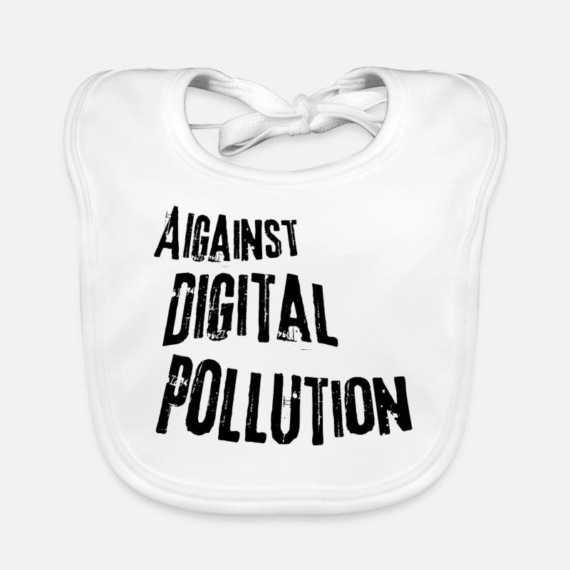 Contre la pollution numérique Bavoir bio Bébé