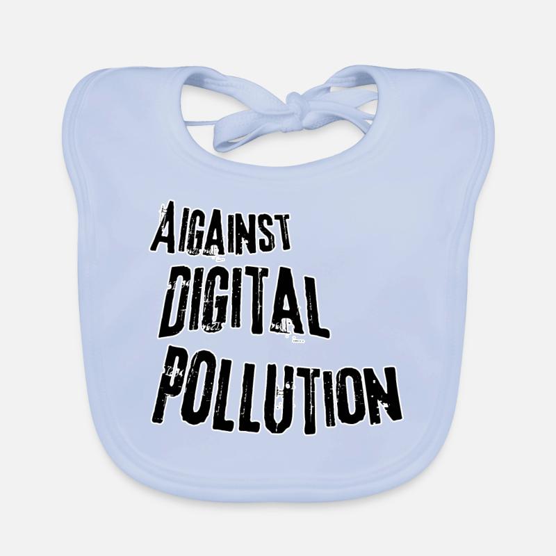 Contro l'inquinamento digitale Bavaglino ecologico per neonato