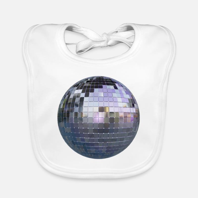 Disco Ball Organic Baby Bibs