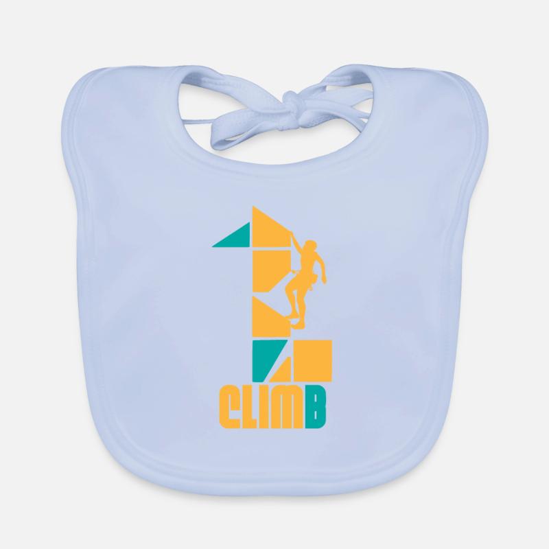 Climb-Logo Baby Bio-Lätzchen