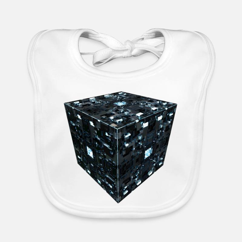 Sci Fi Würfel Baby Bio-Lätzchen