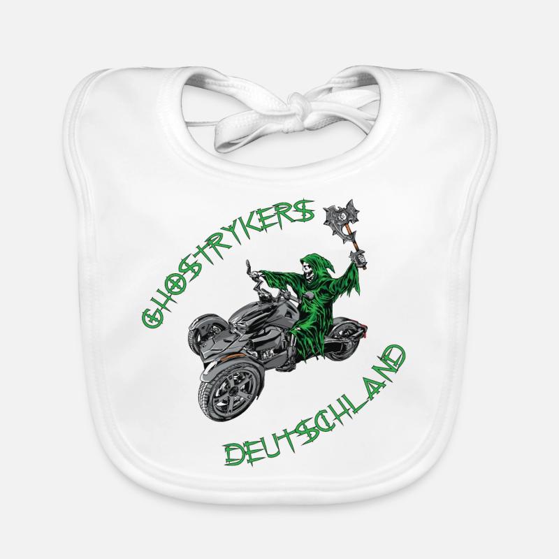 Ghostryker 2 Allemagne Vert - Bavoir bio Bébé - blanc