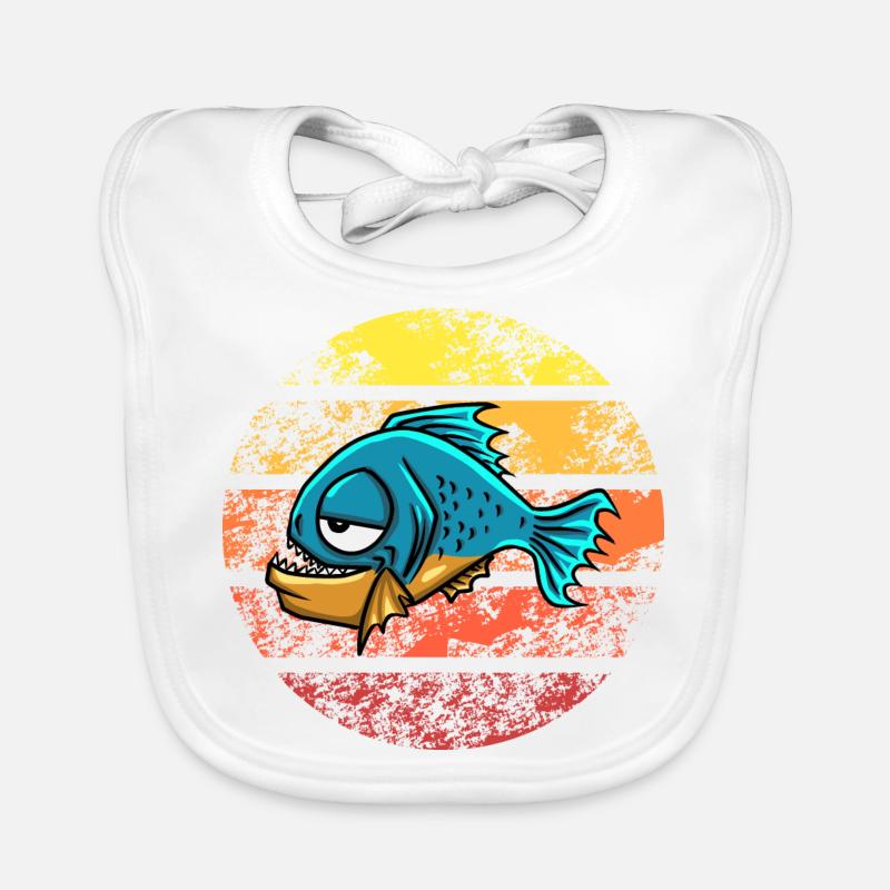 Piranha Geschenk Baby Bio-Lätzchen