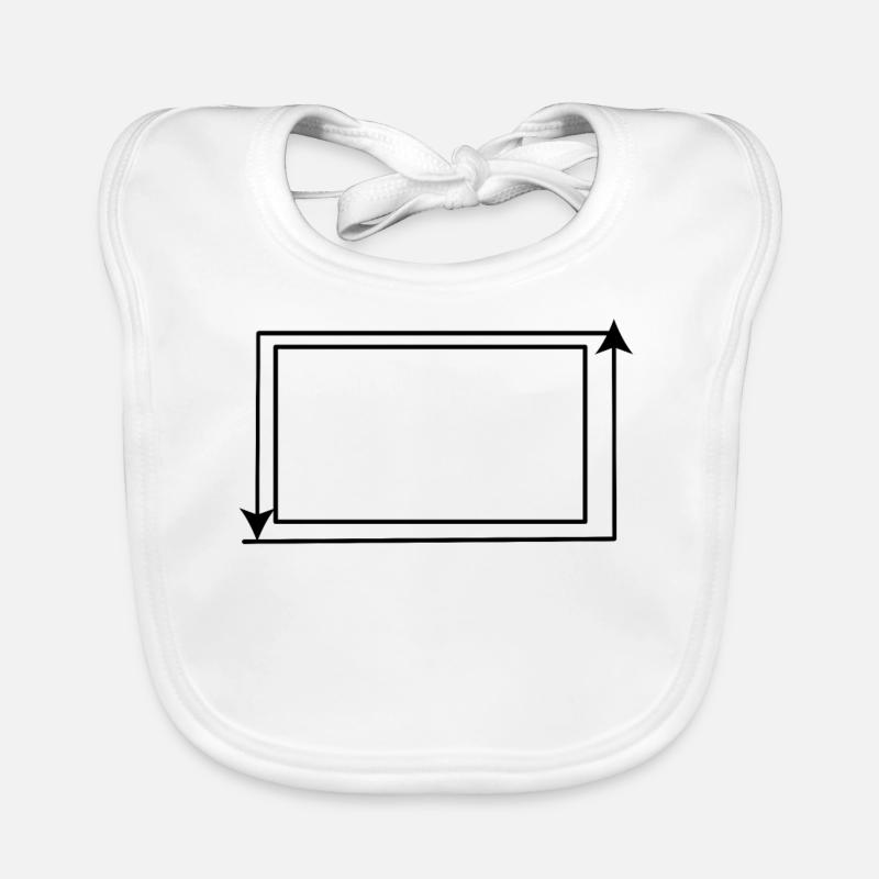 Flèches Forme rectangulaire Arrière-plan Bavoir bio Bébé
