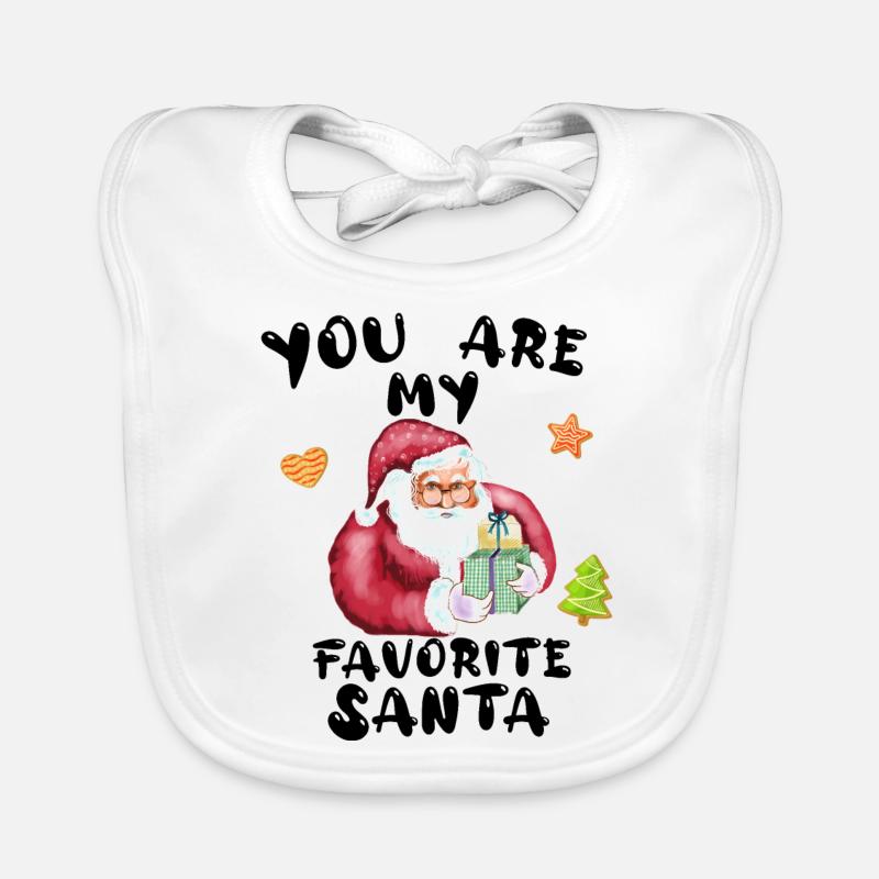 Tu es mon Père Noël préféré Bavoir bio Bébé