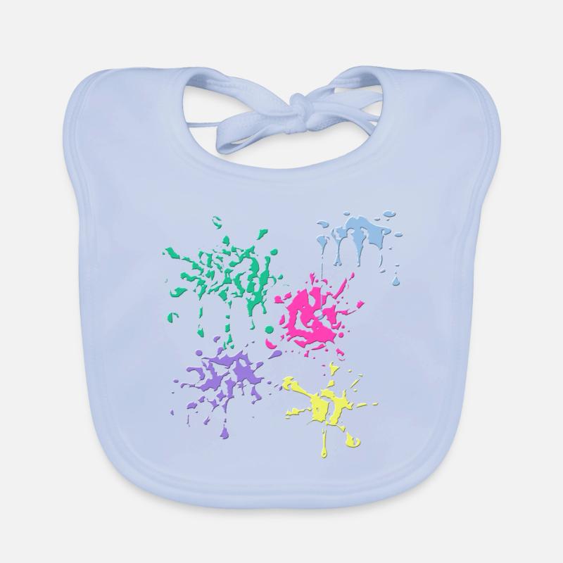 Taches de couleur Bavoir bio Bébé
