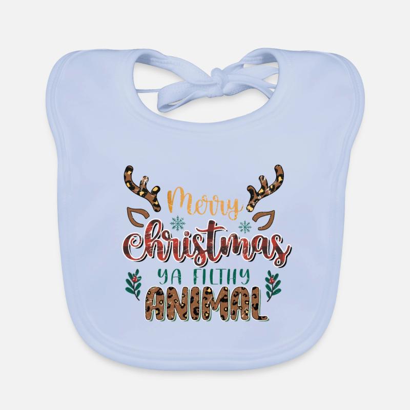 Joyeux Noël, Noël, Pull moche, arbre Bavoir bio Bébé