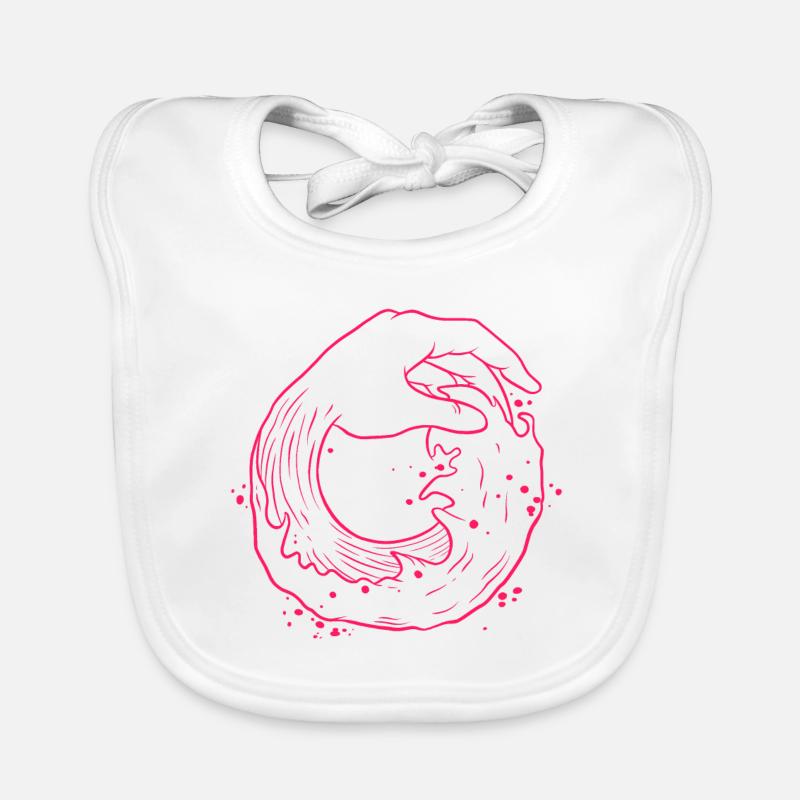 Hand on the ocean Organic Baby Bibs