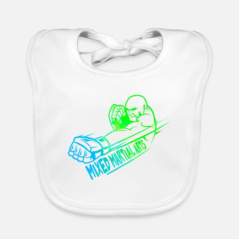 Mixed Martial Arts Logo buntes Design Baby Bio-Lätzchen