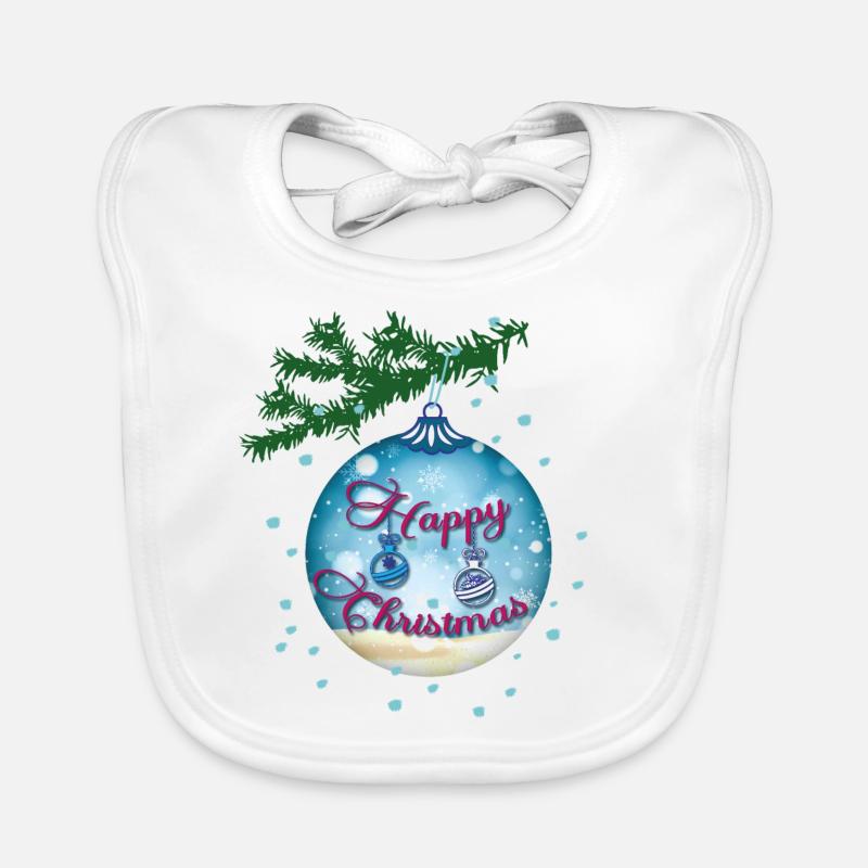 Blaue Kugel Baby Bio-Lätzchen