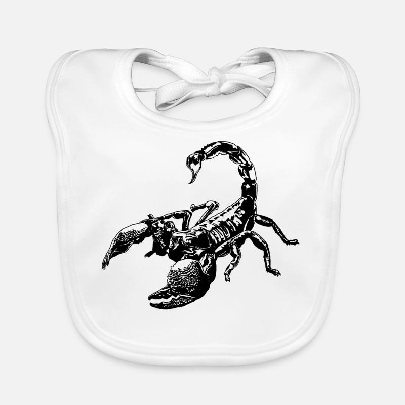 Cool Scorpion Insect Sketch Graphic Scorpion Lover Bavoir bio Bébé
