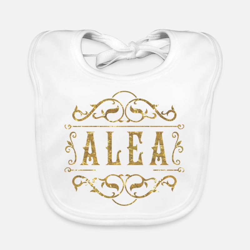 Alea or - Bavoir bio Bébé - blanc