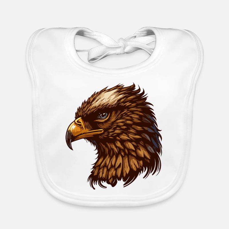 Illustration de bande dessinée Imperial Eagle Head Bavoir bio Bébé
