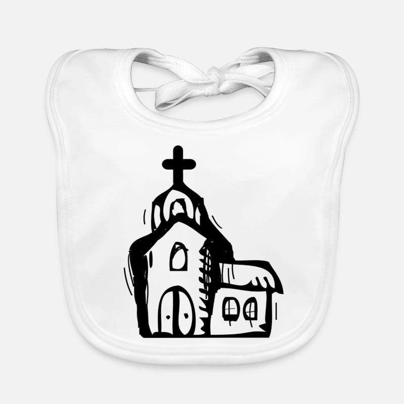 Chiesa Bavaglino ecologico per neonato