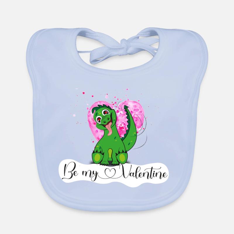 C’est l’heure de la Saint-Valentin Bavoir bio Bébé