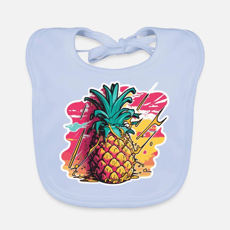 Pineapple Fruit Organic Baby Bibs