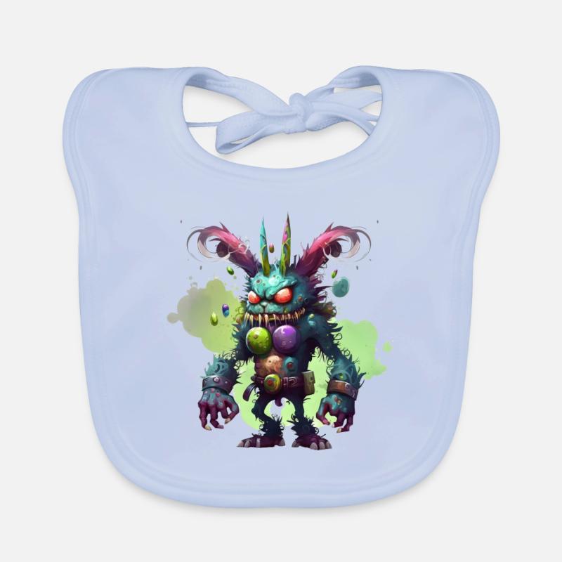 Monster Easter Organic Baby Bibs