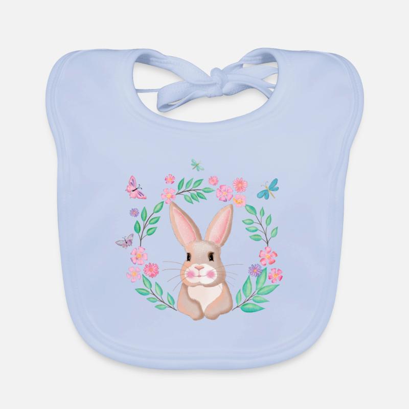 Ce lapin t’aime Bavoir bio Bébé