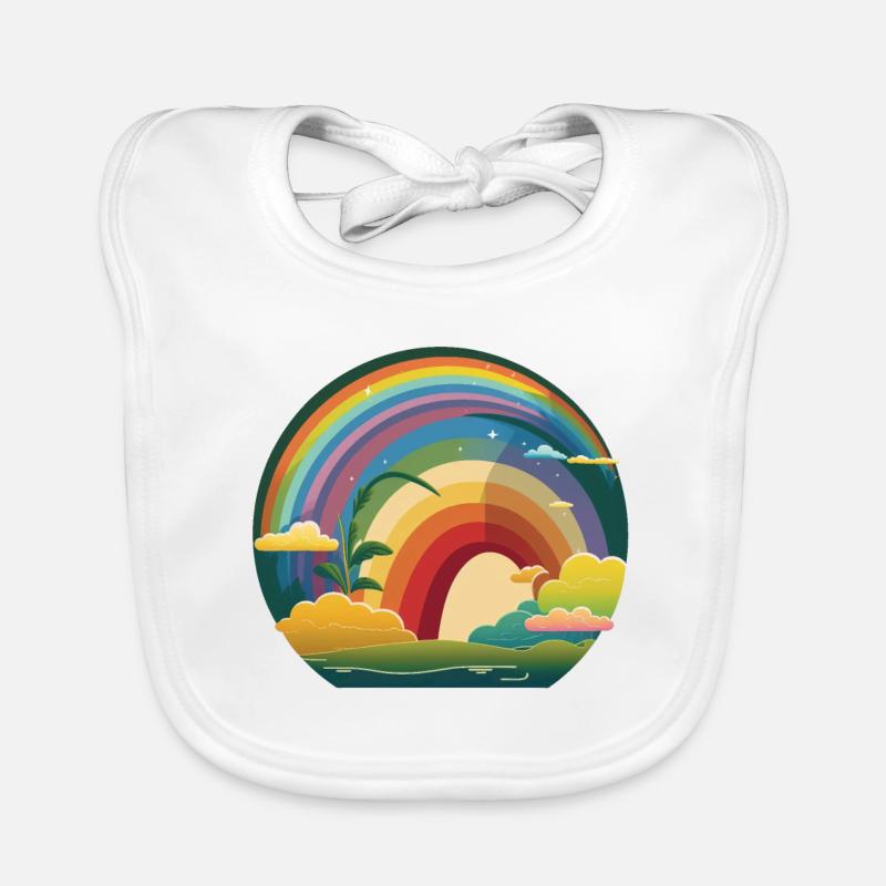 RAINBOW Organic Baby Bibs