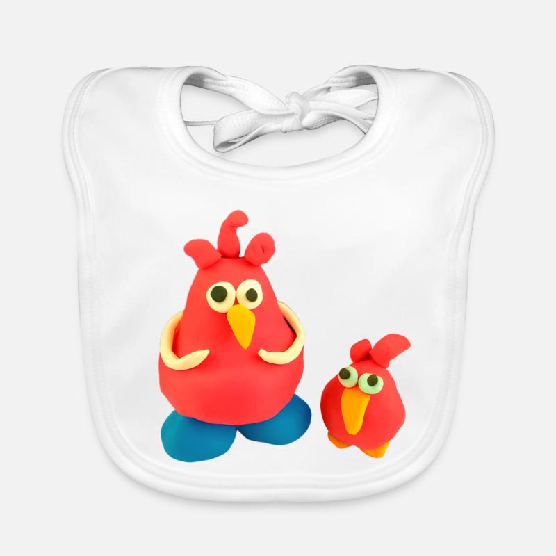 verrückte Hühner Baby Bio-Lätzchen