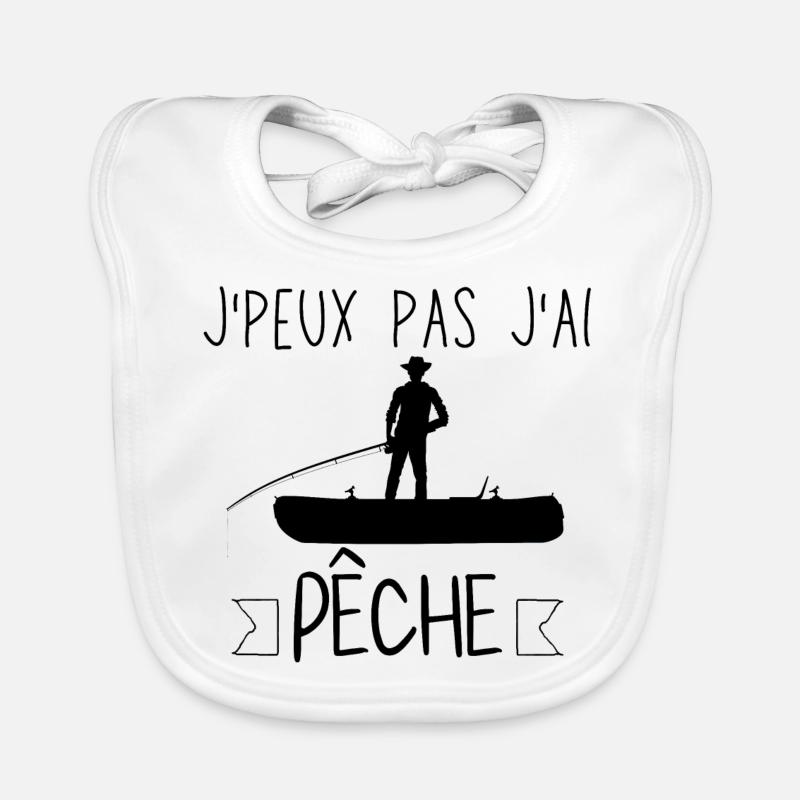 J peux pas j ai Pêche Bavoir bio Bébé