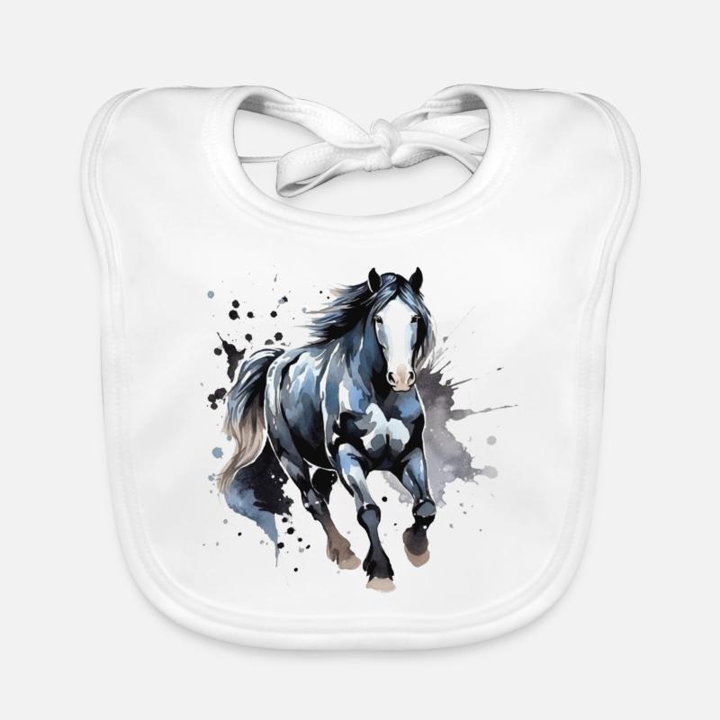 Cheval Bavoir bio Bébé