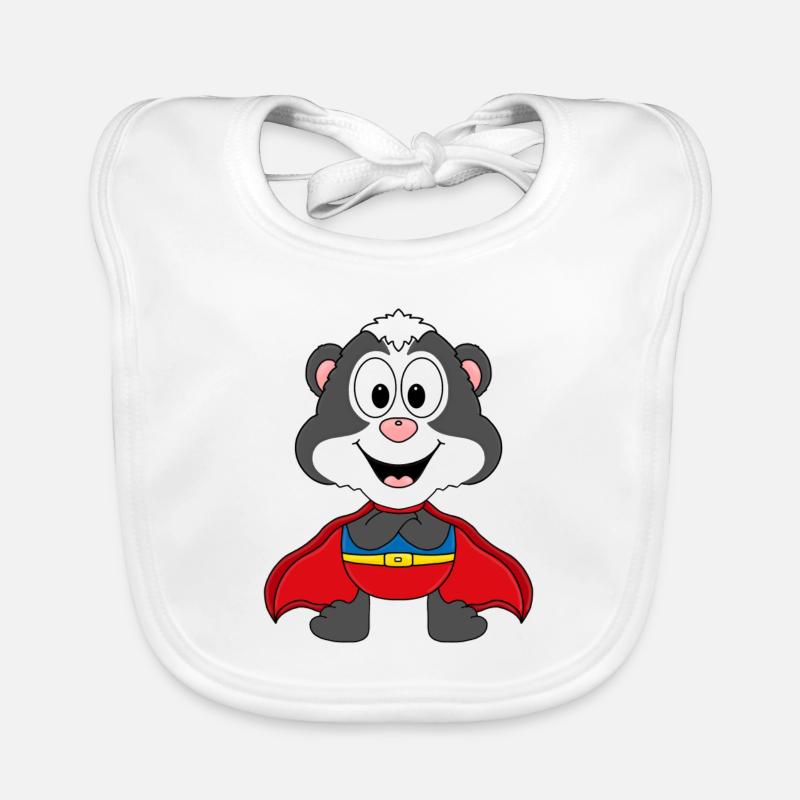 STINKTIER - SUPERHELD - HELD - TIER - TIERISCH Baby Bio-Lätzchen