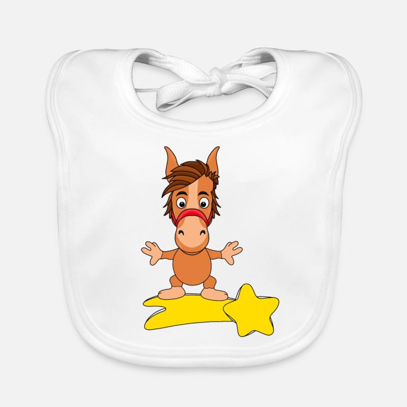 STERNSCHNUPPE - PFERD Baby Bio-Lätzchen