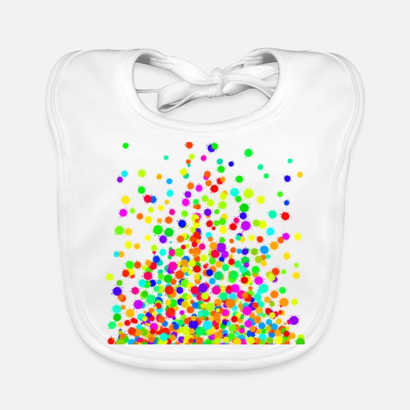 Couleurs d’éclaboussures épineuses Bavoir bio Bébé