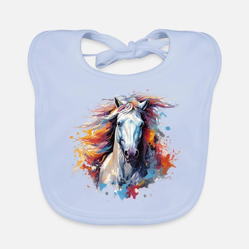Pferd Baby Bio-Lätzchen