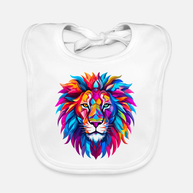 Polygon Löwe Baby Bio-Lätzchen