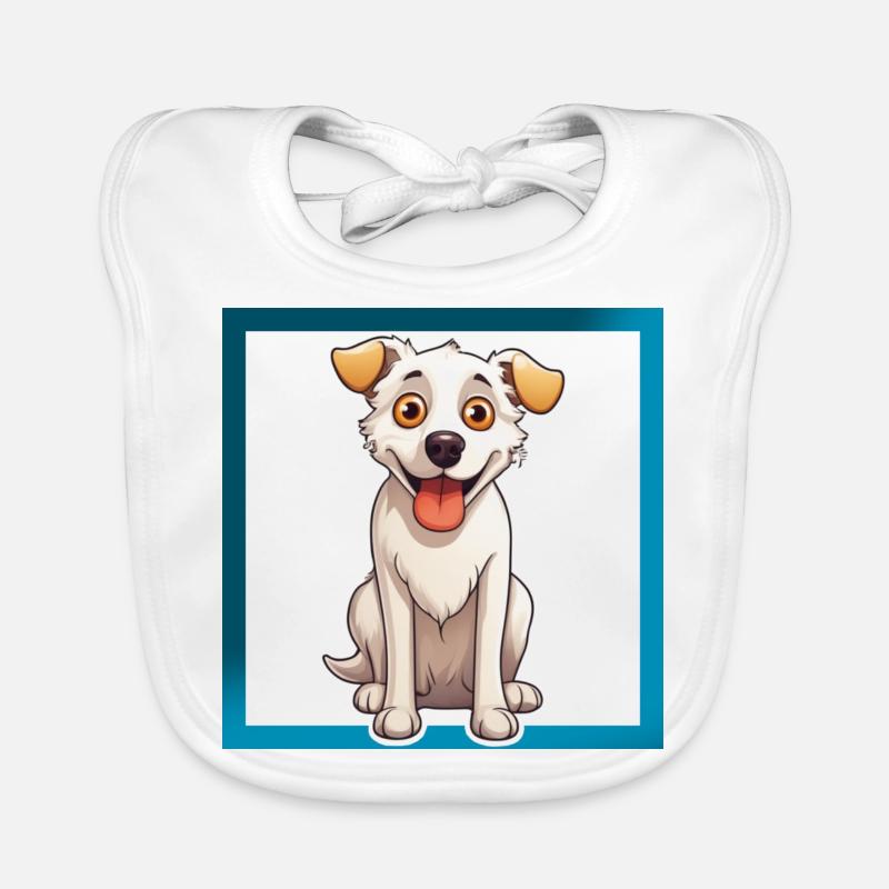 Karikatur Hund 5 Baby Bio-Lätzchen