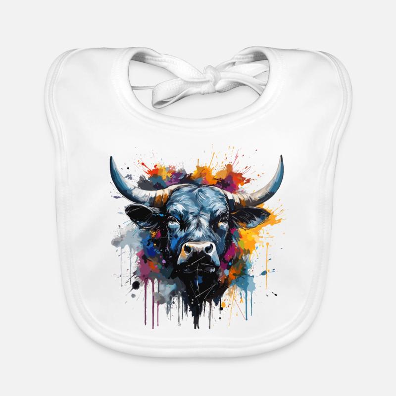 Kampfkuh, Schweizer Walliser Herdenskuh Baby Bio-Lätzchen