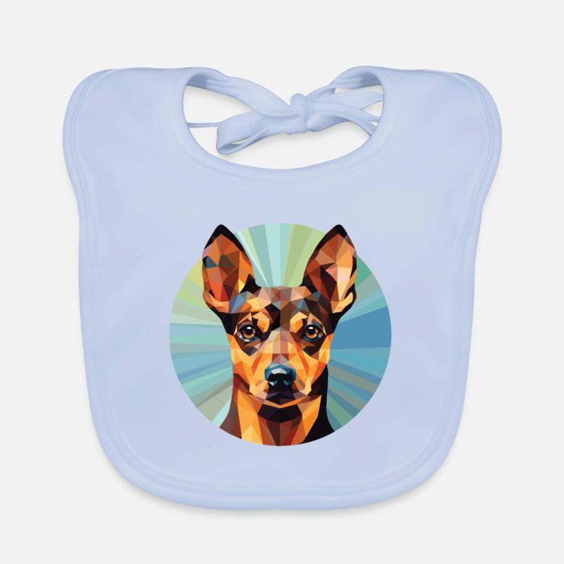 Allemand à poil dur Pointer chien race aquarelle Bavoir bio Bébé