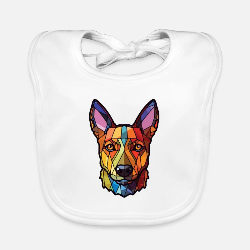 Lancashire Heeler Ormskirk Terrier chien aquarelle Bavoir bio Bébé