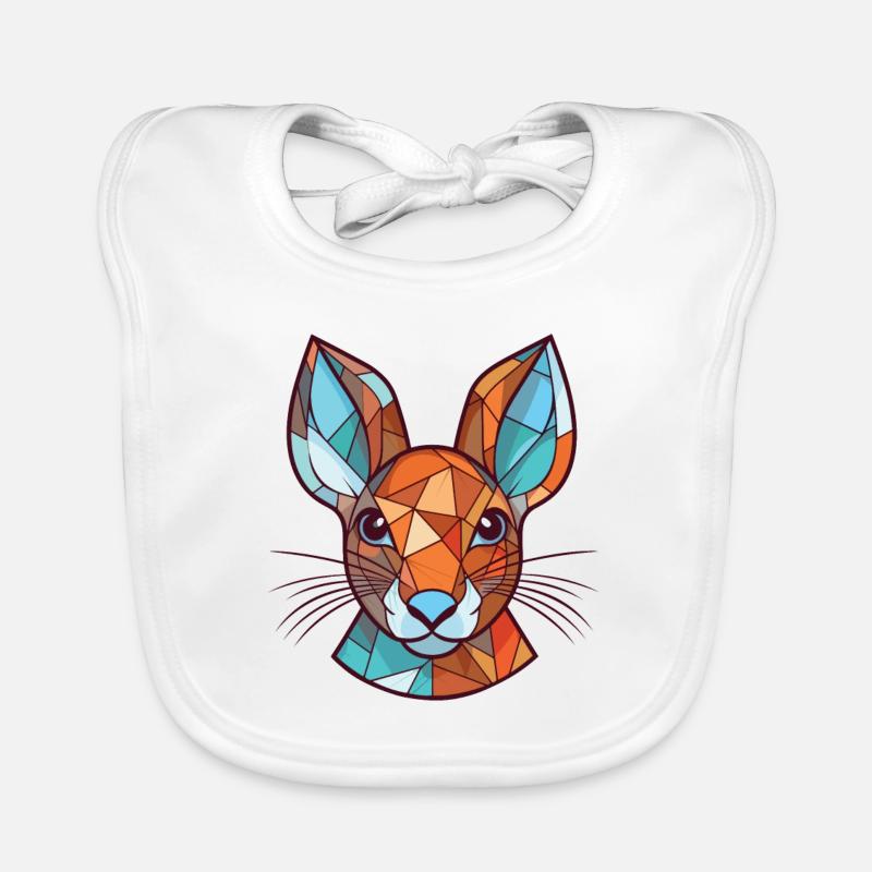Eichhörnchen buntes Aquarell Tier Illustration Baby Bio-Lätzchen