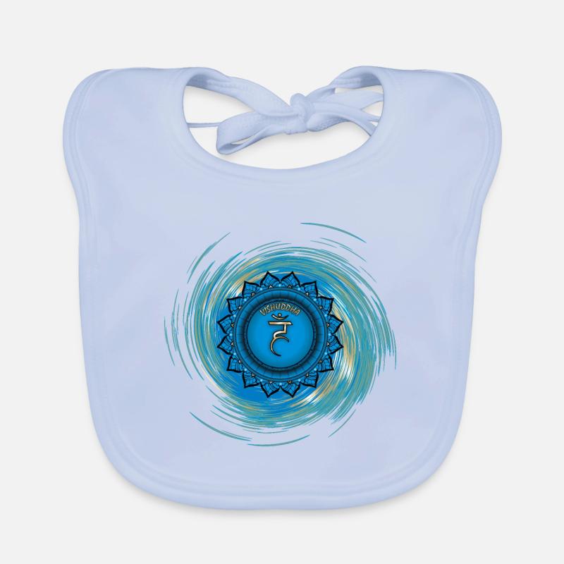 Vishuddha Fünftes Chakra Baby Bio-Lätzchen