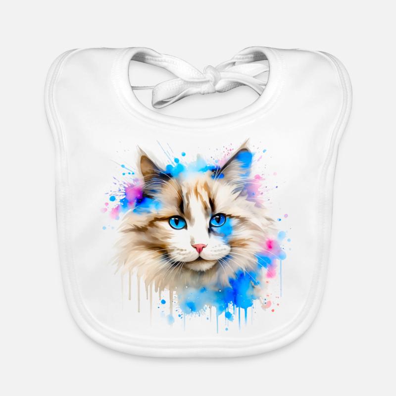 Ragdol Katze Baby Bio-Lätzchen