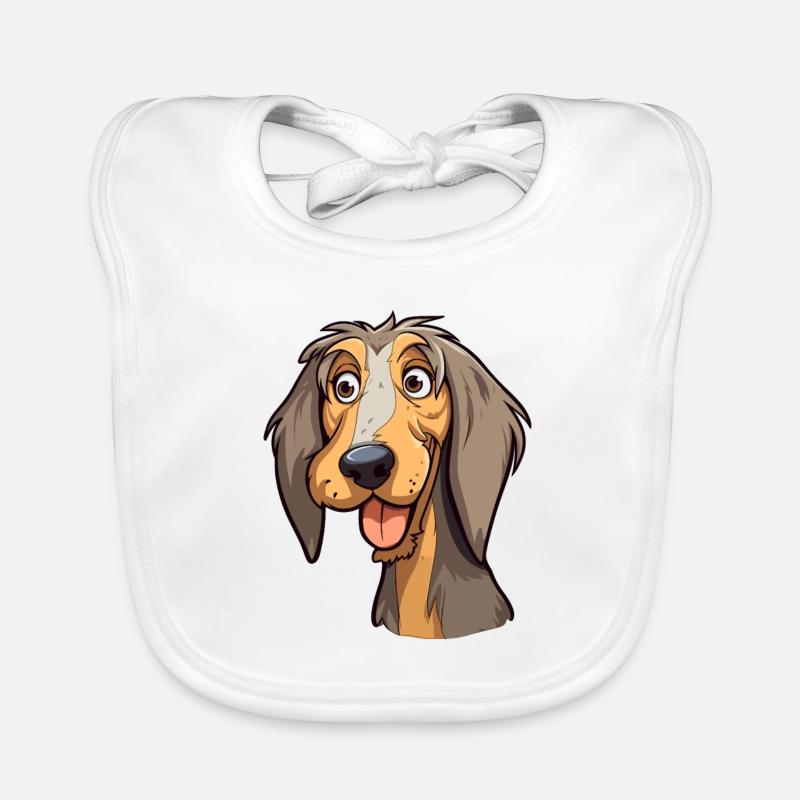 Schweizer Laufhund Hunderasse Cartoon Kawaii Illust Baby Bio-Lätzchen