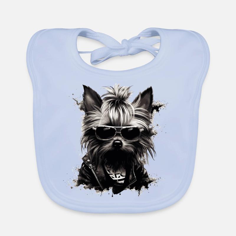 Cool Yorkshire Terrier Bavoir bio Bébé