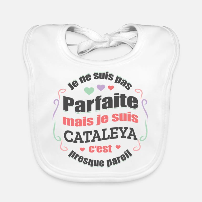 CATALEYA PARFAITE - PRENOM CATALEYA Bavoir bio Bébé