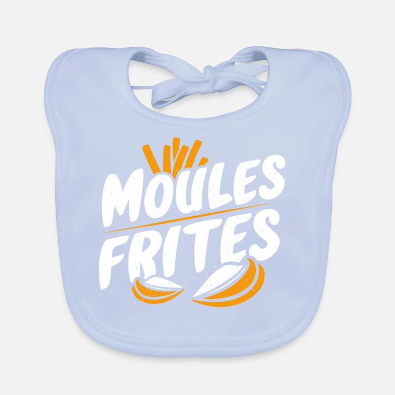 Moules frites Bavoir bio Bébé
