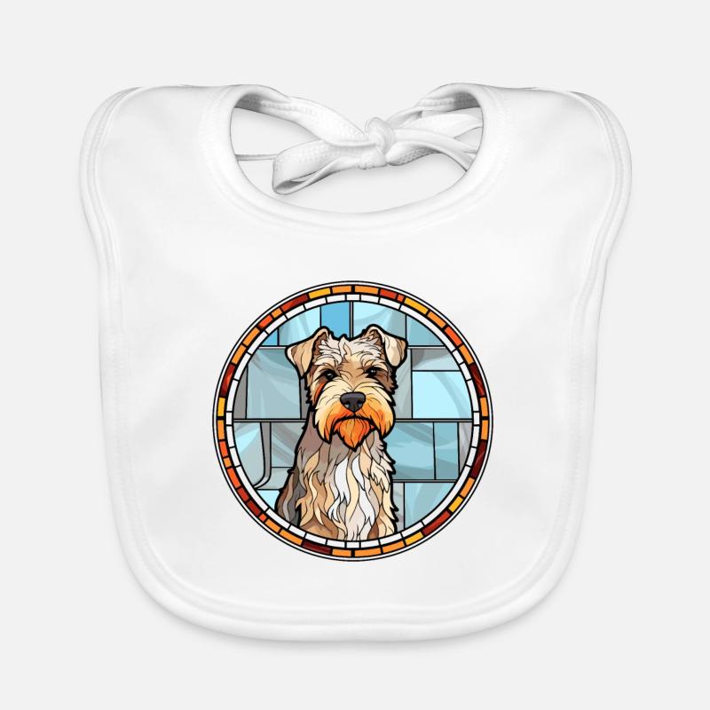 Sporting Lucas Terrier chien race vitrail Col Bavoir bio Bébé