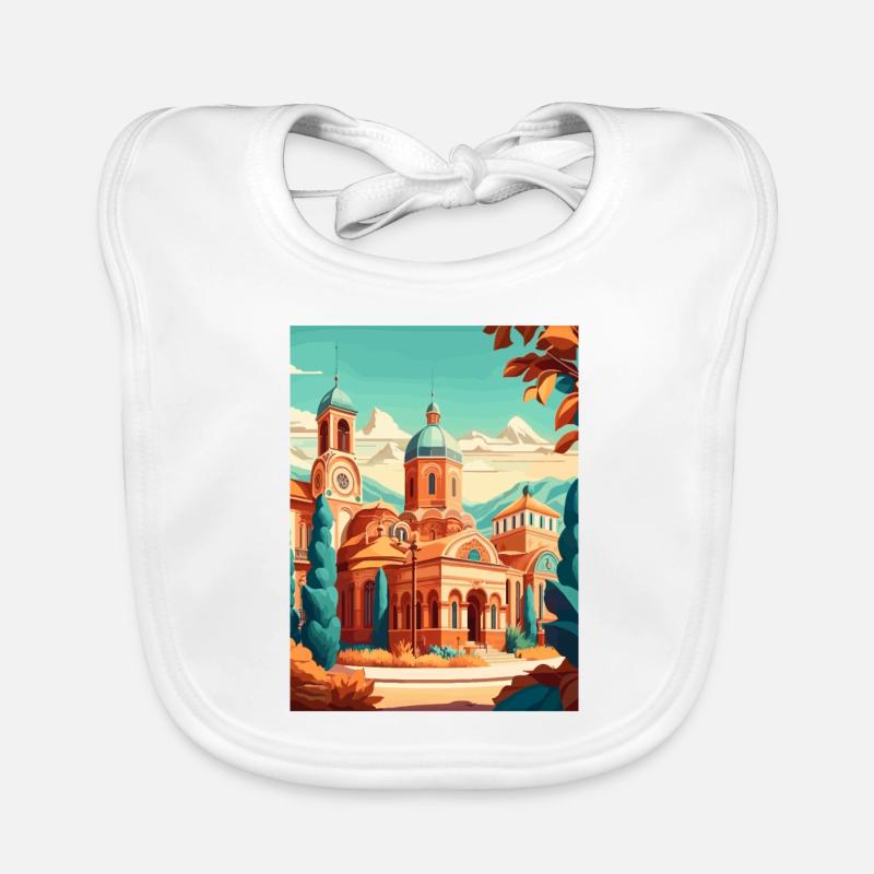 Sofia Bulgaria Balkan Nation St Alexander Nevsky Organic Baby Bibs