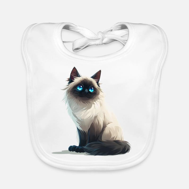 Birma Katze Baby Bio-Lätzchen